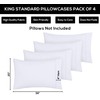 Utopia Bedding King Standard Pillowcases - Pack of 4 -
