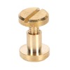 50Pcs Decorative Rivets 50Pcs Slot Flat Head Screws Brass Screw