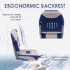 Deckpro Deluxe Low Back Boat Seat, Fold-Down Fishing Boat Seat