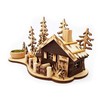 Wichtelstube-Kollektion Smoking House Smoker Mountain Hut with Tea Light Holder