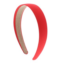 1 inch Satin Headband for Women and Girls - Red