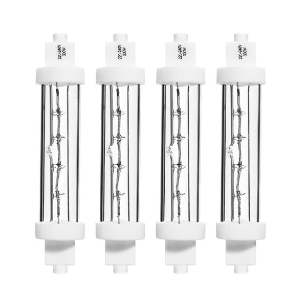 Generic 4 Pack 300W Warm White 2400K R7S Heat Lamp