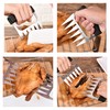 2 Pack Stainless Steel Meat Shredder Bear Claws with Plastic