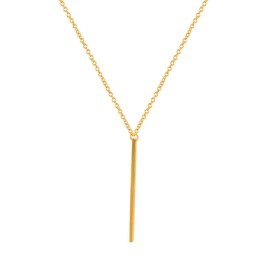 Artmiss Bar Pendant Necklace Gold Long Y-Necklace Delicate Lariat Chain Jewelry for Women(Gold)