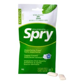 Spry Chicles Spry On The Go Fresh Natural Con Xilitol, 55 U.