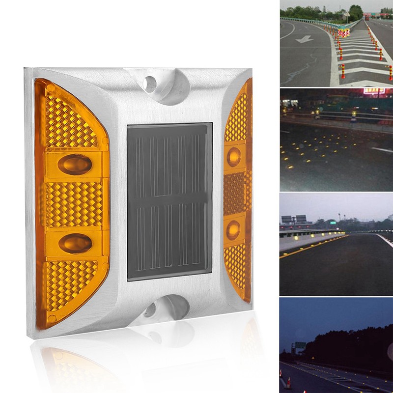 Casting Aluminum Road Stud Light Outdoor Solar Powered Lamp for