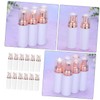 SAFIGLE 12Pcs Refillable Foaming Bottles Portable Facial Cleanser Dispenser with