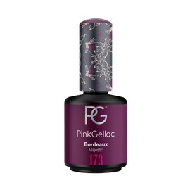 Pink Gellac Shellac Gel Nail Polish 15 ml for UV LED Lamp 173 Bordeaux Purple Gel Nail Polish for UV Nail Lamp Pink LED Nail Polish Gel Polish Nail Gel