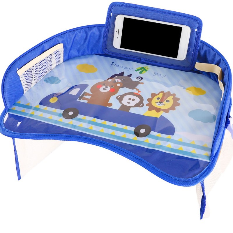 Kids Travel Tray Seat Lap Activity Half Surrounded Organizer with