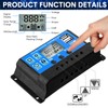 Solar Battery Controller 12v/24v Solar Panel Charge Controller Ground Solar