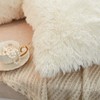 JAUXIO Long Faux Fur Soft Soild Decorative Pillowcase Oblong Fluffy