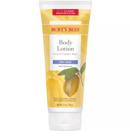 Burt's Bees 버츠비 버터 바디 로션 코코아 앤 쿠푸아수 보습 6oz 3팩 Burt's Bees Butter Body Lotion Cocoa & Cupuacu Hydrating 6oz 3-Pack [6 Ounce (Pack of 3)]