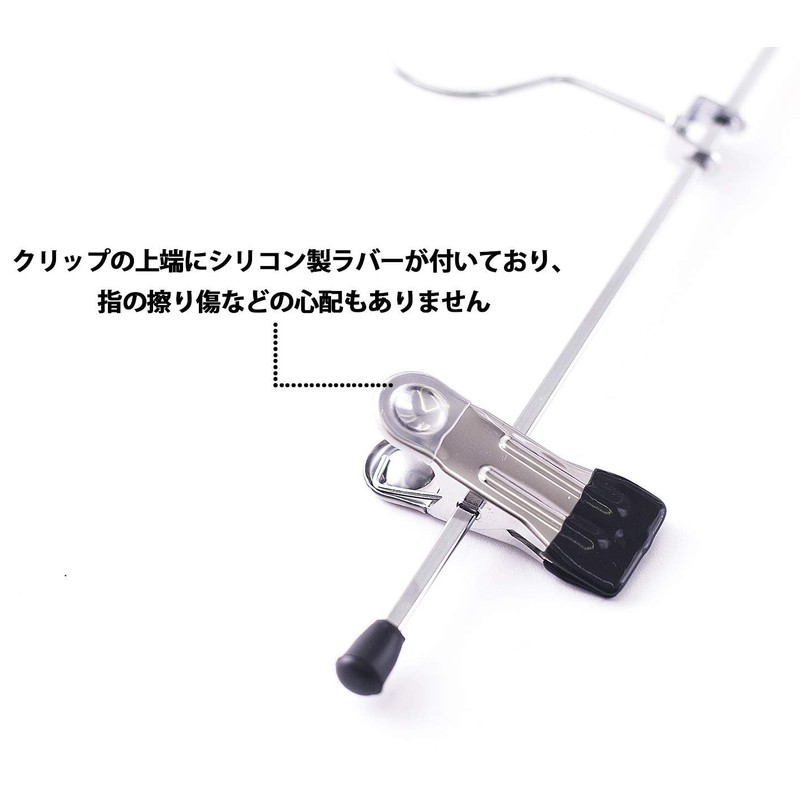 YOGeski Pants/Skirt Clip Hangers, Slip - resistant, Sturdy, Convenient, Black