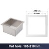 AEGIFT Drop-in Trash Chute - 304 Stainless Steel Square Built-in