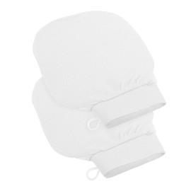 WOONEKY Bathroom Cleaning Products 2 Pack Exfoliating Gloves Dead Skin Removal for Shower Bath