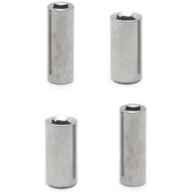1/4" Square to Hex Adapter 4-Pack | Hardened Steel Hex Bit Holder for Impact Driver & Drill | Socket Bit Converter Tool with Magnetic Grip （20mm.30mm）