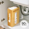 Libreshine Extra Large Bamboo Grocery Bag Holder & Plastic Bag