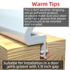 21Ft/6.5M White Kerf Weather Strip upvc Door Seal,PU Foam Draft