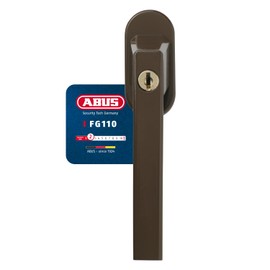 ABUS 592225 FG110 B Lockable Window Handle Brown