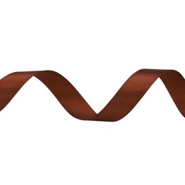 5/8 inches 50 Yard Brown Satin Ribbon for Gift Wrapping, Wedding, Crafts, Christmas,Easter, Floral, Hair, Invitation Decorations and More