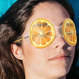 Beavorty 3pcs Ice Bags Lemon Gel Cold Eye Compress Reusable Eye Pads Reusable Eye Patches Cooling Eye Pads Cold Compress for Eye Mask The Face