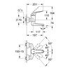 GROHE 32767000 Euroeco Special Basin Mixer Tap, Wall Mounted