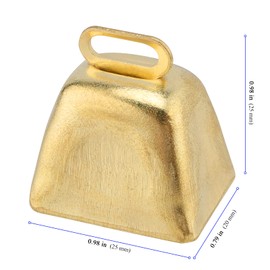 KEILEOHO 72 PCS Mini Cow Bells, Metal Cowbell for Crafts, Wind Chimes, Wedding, Parties Decorations, Gold and Silver, 1 Inch