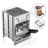 Camping Wood Burning Stove,Stainless Steel Compact Portable Foldable Camping with
