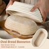 Sourdough Proving Basket, 10inch/25cm Bread Banneton Proofing Basket Set, Natural