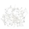 Chanzon 100 pcs 3mm Blue LED Diode Lights (Clear Flat