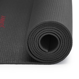 Sunny Health & Fitness Anti-Slip Thin Yoga Mat Durable Non-Slip Compact Lightweight Cushioned for Health & Fitness, Yoga, Pilates, Stretching Exercise, Meditation, Floor Workouts