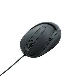 エレコム 有線マウス BlueLED 3ボタン Mサイズ 1.0mケーブル ブラック M-BL17UBBK