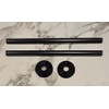 Radiator Pipe Covers & Collars - Pair Black 15mm Pipe