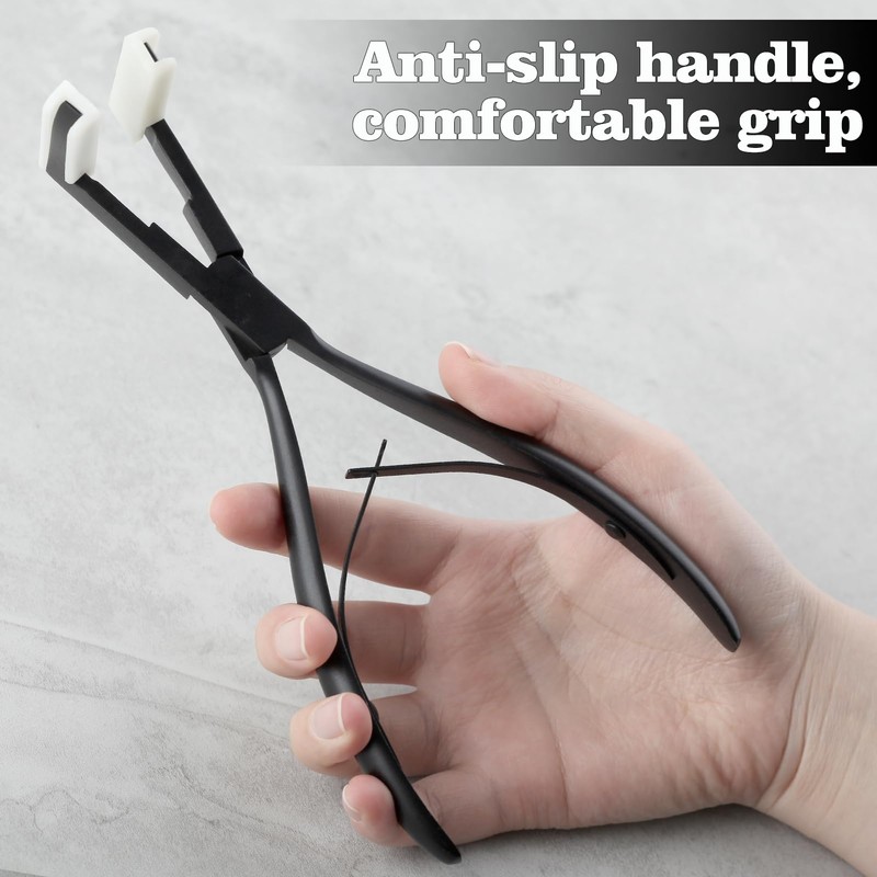 LEONTOOL Extensions Pliers Hair Sealing Pliers Hair Extension Pliers Flat