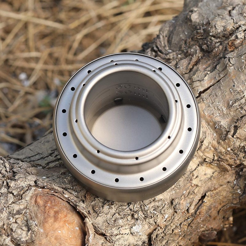 ATiAP Titanium Alcohol Camping Stove Portable