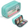 ZIPIT Half & Half Pencil Case | Large Capacity Pencil