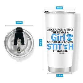 Cartoon Lover Gift, Cute Cartoon Themed Coffee Cup, Birthday Gifts for Women, Girls, Friends, 20 Oz Stainless Steel Tumbler