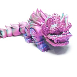 3D printed Lion dance,articulated models,flexible joint animal model figurines, stress relief, fidget restlessness, ADHD toys, surprise fantasy gifts