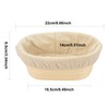 2 PCS 8 inch Oval Long Banneton Brotform Bread Dough