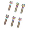 6pcs Bike Stem Bolts Ti Alloy M5x18mm Bicycle Stem Bolts