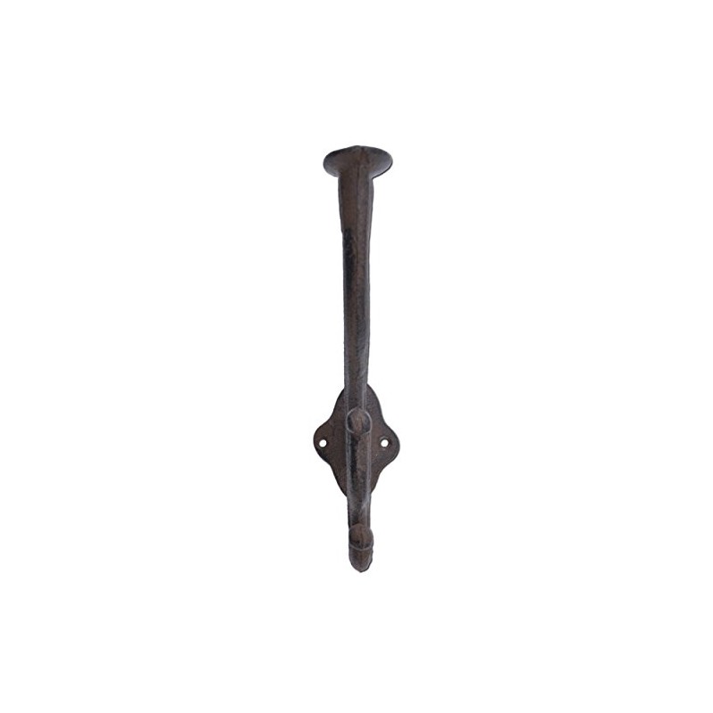 FLAG EMOTES Wall Mount Triple Hook Victorian Style Coat Hat