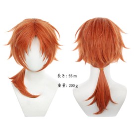 Sizuuenn Ensemble Stars! Leo Tsukinaga Wig, Cosplay, Heat Resistant Wig, High Temperature Hair Yarn, Cosplay Wig, Dedicated Net for Events, School Festivals, Cultural Festivals, Photography, Disguise