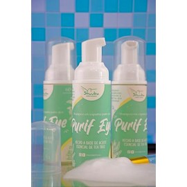 Purifeye Espuma Limpiadora Facial y de Pestañas con Aceite de Árbol de Té, 60 ml