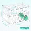 PouHenier.jh 3 Tier Large Water Bottle Rack Organizer for Cabinet,