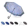 Totes Auto Reverse Close Windproof Stick Inbrella with Water Repellent
