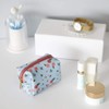 balvi Bloom Cosmetic Bag Blue with Zip for Carrying Makeup