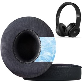 Replacement Ear Pads for Beats Solo 2 & Solo 3 Wireless On-Ear Noise Cancelling Series Headphones,Cooling Gel-Black