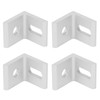 10Pcs Right Angle Corner Bracket 90° Aluminum L Shaped Fixed