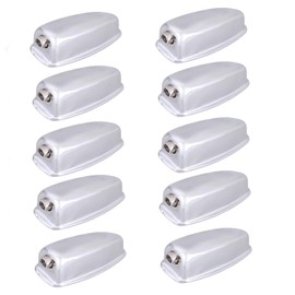 53x24x22mm Drum Claw Hook 10pcs Iron Oval Shape Drum Claw Hook for Bass Drums & Snare Drum (silver)