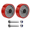 NINOSO 6" x 2" Heavy Duty Caster Wheels, 1/2" Bore